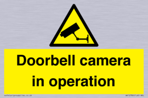 Doorbell camera in operation